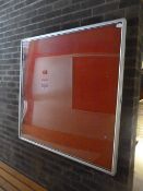 *Perspex and Aluminium Lockable Noticeboard