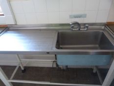 *Sissons Commercial Sink Unit Left Hand Drainer (By to Disconnect)