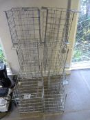 *Eight Galvanised Mesh Security Light Cages