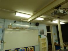 *Epson EMP822H LCD Projector Complete with Whiteboard and Logitech Speakers