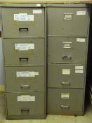 *Two Four Drawer Foolscap Filing Cabinets