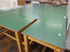 *Twelve High Top Hardwood Laboratory Style Benches