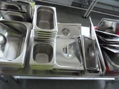 *Quantity of Bain Marie Inserts, Lids, etc.