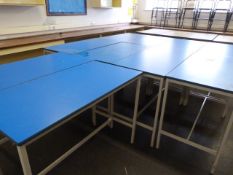 *Ten Laboratory Style Tables with Chemical Resistant Tops