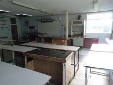 *Contents of Classroom U35 Which Includes; Two Adjustable Height Worktables, Fourteen Laboratory