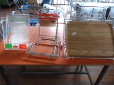 *Chrome Tray Stands and Menu Holders