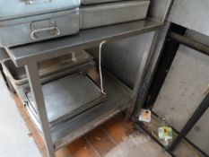 *Stainless Steel Preparation Table with Undershelf and Upstand to Rear