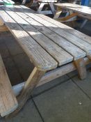 *Six Seat Softwood Picnic Bench