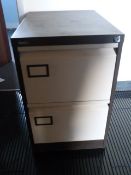 *Silverline Two Drawer Foolscap Filing Cabinet (Coffee and Cream)
