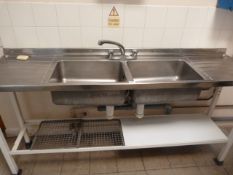 *Stainless Steel Double Sink with Double Drainer (Buyer to Disconnect)