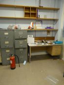 *Contents of the Tutors Room Which Includes Three Four Drawer Foolscap Filing Cabinet, Three