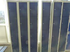 *6x4 Blue and Grey Cubicle Lockers