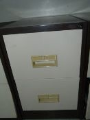 *Coffee and Cream Two Drawer Foolscap Filing Cabinet