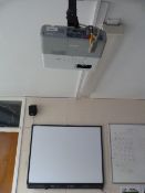 *Epson EMP822H LCD Projector with Interactive Smartboard, Speakers and Drywipe Board (As Fitted in