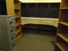 *Contents of The Humanities Office Which Includes; L-Shape Desk, Filing Cabinets and Two Open