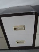 *Coffee and Cream Two Drawer Foolscap Filing Cabinet