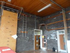 *Gymnasium Equipment as Fitted to the Gym Which Includes Trapees, Climbing Ropes, Climbing Wall,
