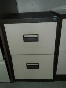 *Coffee and Cream Two Drawer Foolscap Filing Cabinet