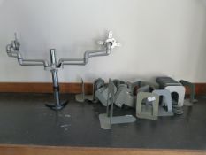 *Assorted Metal Bookends and a Double Screen Bracket