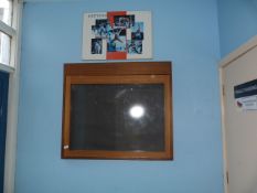 *Mahogany Framed and Perspex Noticeboard