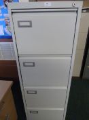 *Four Drawer Foolscap Filing Cabinet (Grey)