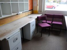 *Contents of the Spanish Office Which Includes; Two Two Drawer Filing Cabinets and Three Stackable