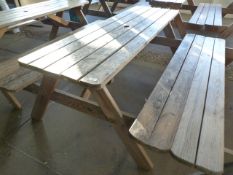 *Six Seat Softwood Picnic Bench
