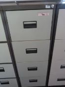 *Four Drawer Coffee and Cream Foolscap Filing Cabinet