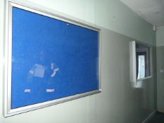 *Two Aluminium and Perspex Noticeboards