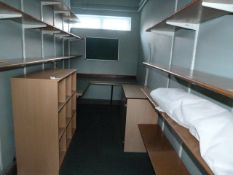 *Contents of Storage Room Which Includes Spur Shelving, Storage Cupboard and Pigeon Holes