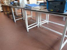 *Eight Laboratory Tables with Chemical Resistant Tops