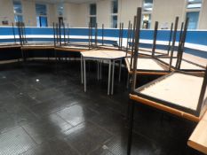 *Eighteen Rectangular and Two Shaped School Tables