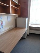 *Contents of the Business Office Which Includes; Light Oak Side Table and Four Drawer Foolscap