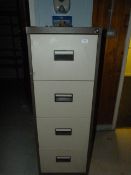 *Coffee and Cream Four Drawer Foolscap Filing Cabinet