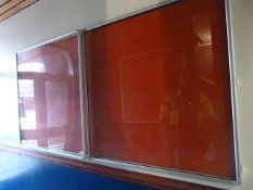 *Large Double Perspex and Aluminium Lockable Noticeboard