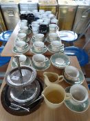 *Quantity of Stainless Steel Cake Trays, Cups, Saucers and Mugs