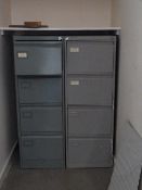 *Two Grey Foolscap Filing Cabinets