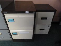 *Two Coffee and Cream Filing Cabinets