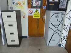 *Two Four Drawer Filing Cabinets