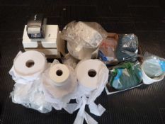 *Assorted Toilet Rolls, Paper Towel and Toilet Roll Dispensers, Cleaning Chemicals, etc.