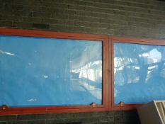 *Two Pine Glazed Noticeboards