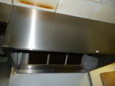 *1.6mx1.5m Stainless Steel Extraction Canopy with Grease Trap
