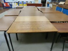 *Nineteen Assorted School Tables
