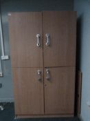 *Beech Storage Cupboard Enclosed by Four Doors