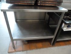 *Stainless Steel Two Tier Preparation Table