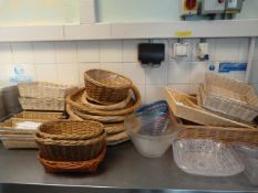 *Quantity Wicker and Other Display Baskets