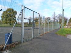 *Perimeter Fence as Fitted to the Tennis Courts