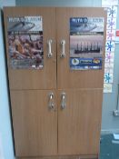 *Beech Four Door Storage Cupboard