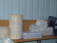 *Quantity of Blue and White Napkins, Disposable Plates, etc.