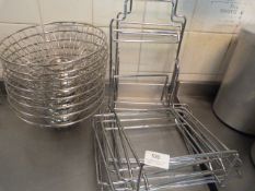 *Chrome Baskets and Tray Stand